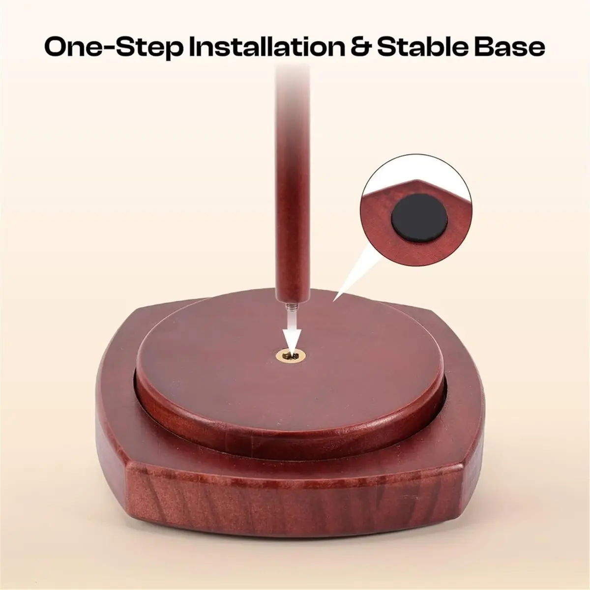 ABDD HOT  Wooden Yarn Spool Holder for Knitting and Crochet-an Easy-to-Install Yarn Winder with Storage,Yarn Organizer