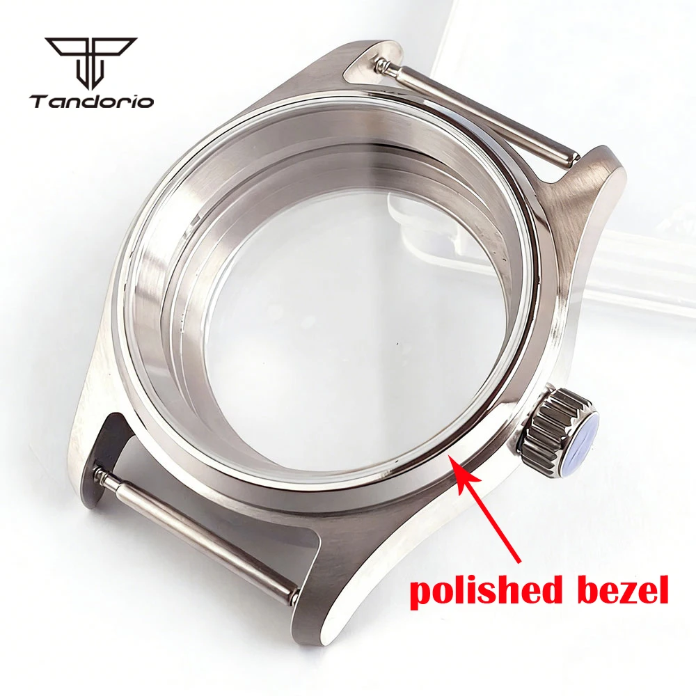 36mm/39mm Diver Stainless Steel Pilot Watch Case with Polished Bezel Sapphire 20BAR Waterproof Fit NH34 NH35 NH38 ETA2824 PT5000