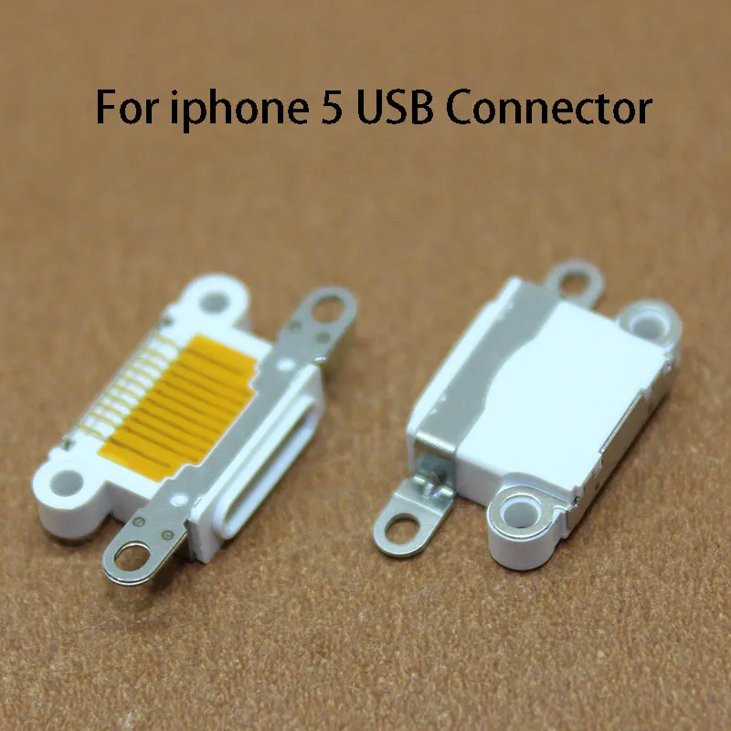 1PC TYPE C USB 10 Pin Connector Port For New Apple 5s Generation Tail Plug IPhone 5 Charging Port USB Interface Data Cable Port