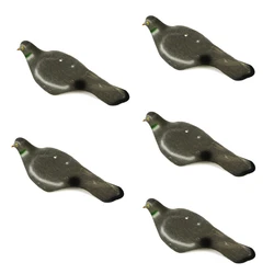 GUGULUZA 1/5pcs Flocked Pigeon Decoy Shell Shooting Trap Decoys Hunting Decoy Bird for Outdoor Hunting Accessories