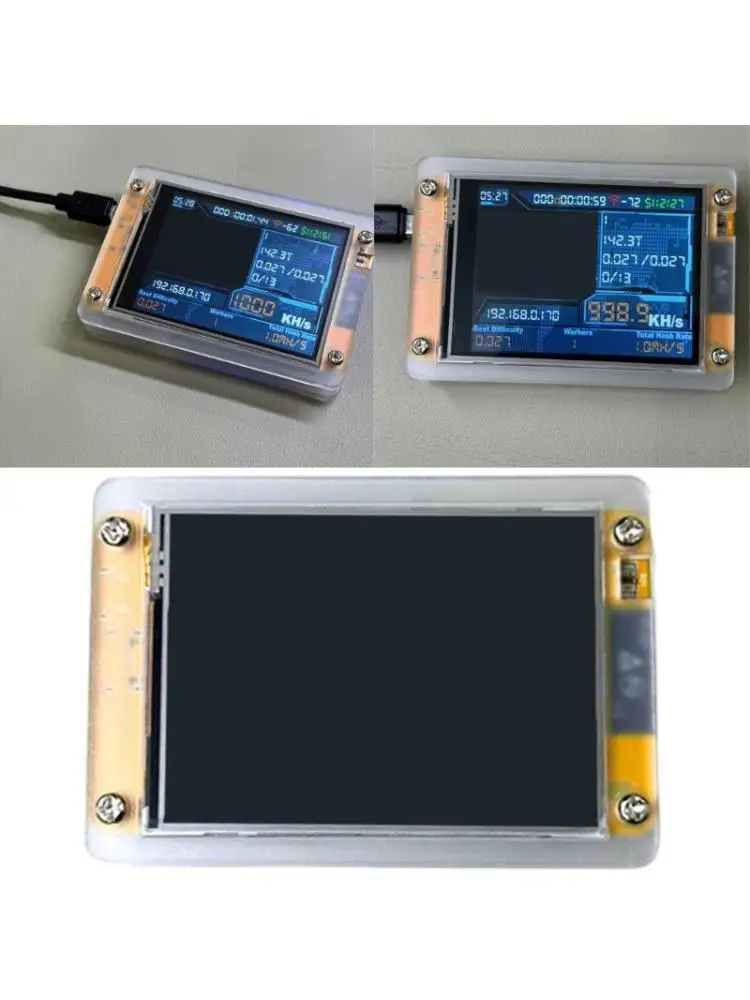 

652F 1000kh/s Lottery Lucky Miner для компьютера BCH ЖК-дисплей 2,8-дюймовый лотерейный майнинг