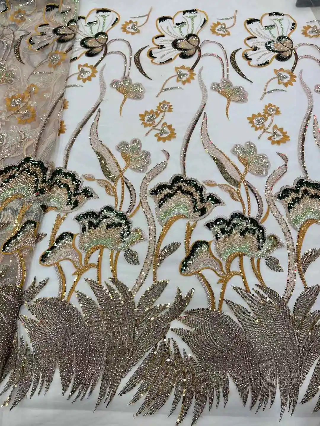 Tissu en dentelle à paillettes africaines pour robes, tissu en tulle français, broderie de luxe, marié nigwin, patients de mariage, haute qualité,