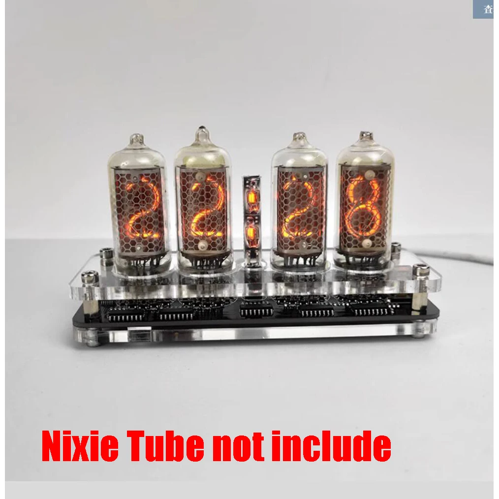 Imagem -06 - Nixie-cabo de Alimentação Usb com Controle Remoto In14 In8 In82 Glow Tube Time Base Tipo-c Display Digital Relógio 4bit