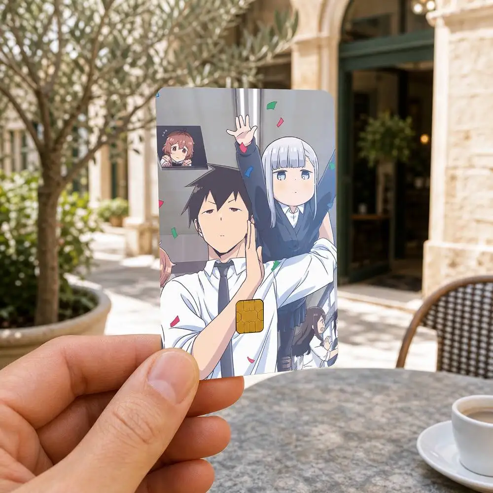 A-Aharen-san wa Hakarenai  HD Waterproof Card Skins Protective Stickers for Credit Bank Game Cards