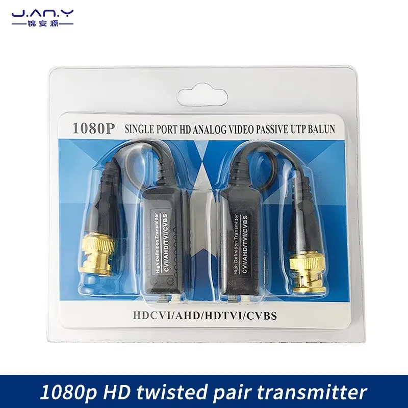 

Цельнометаллический передатчик витой пары BNC AHD CVI TVI, пассивный коаксиальный преобразователь линий видеосети для мониторинга