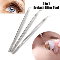 Foldable Metal Eyelash Brush Comb With Comb Eyelash Picker Eyelash Curler Makeup Eyelash Separator Mascara Curly Hair Beauty