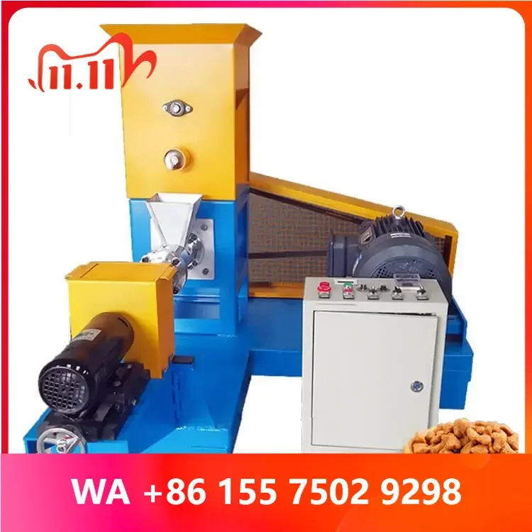 Good Quality Single Screw Floating Fish Food Pet Cat Dog Food Extruder hine