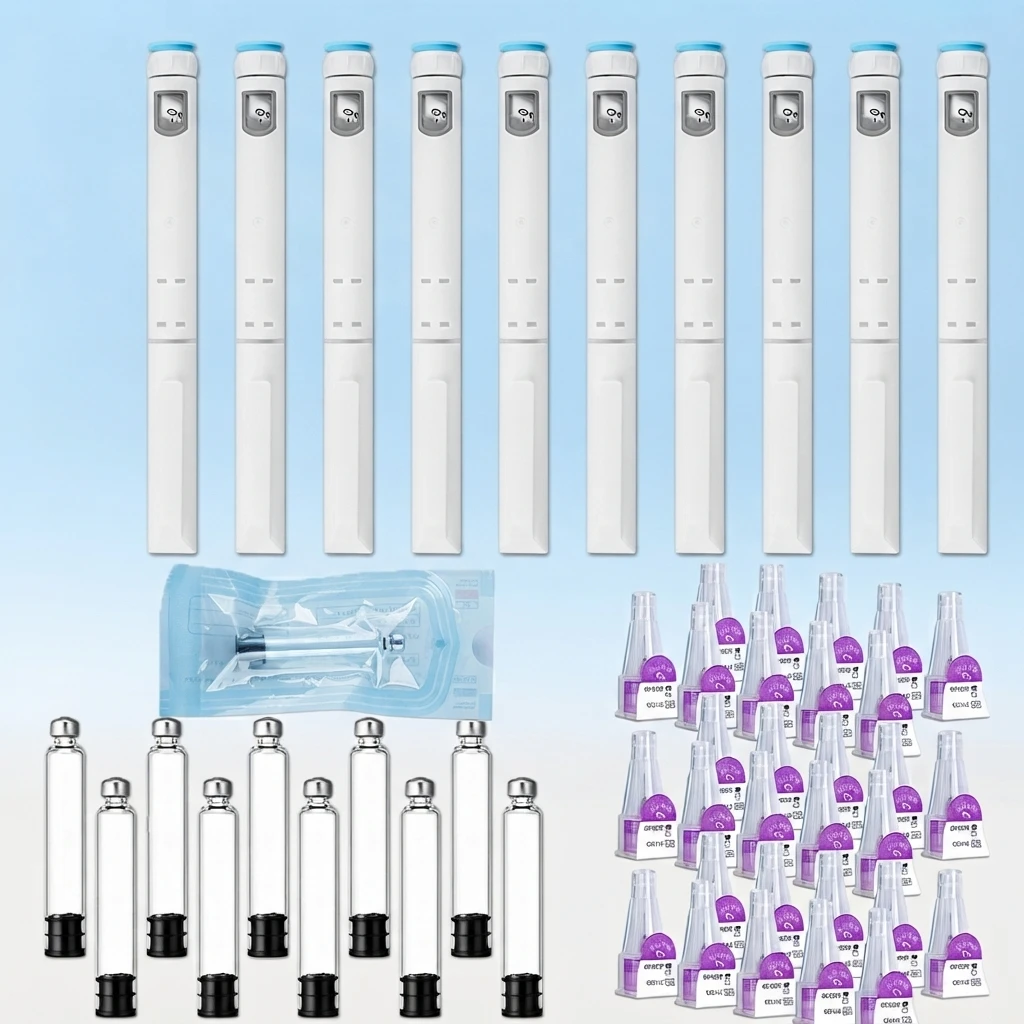 2-20PCS Set Disposable insulin injection pens with Cartridge and needles,Portable Insulin Injection Magic Beauty Injection Pen