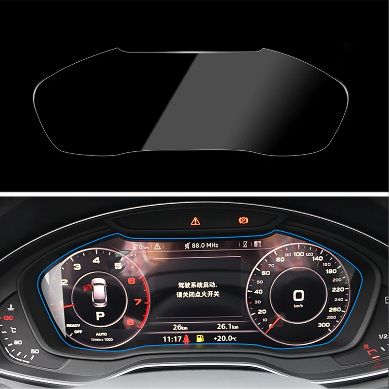 For Audi A4 S4 B9 2016 2017 2018 2019 Tempered Glass Car Navigation Film Dashboard Monitor Screen Anti Scratch Stickers