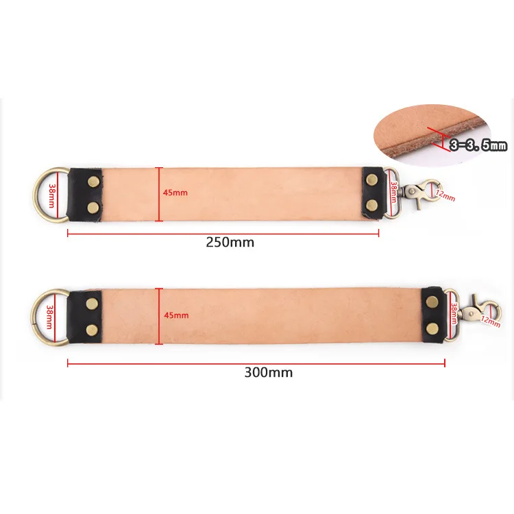 Genuine Leather Sharpener Strop Strap Barber Straight Belt Folding Knife Knives Shave Sharpener Sharpening Belt