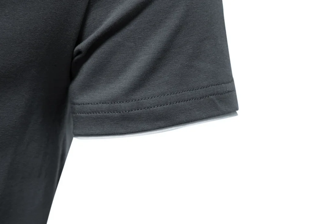 Herren-T-Shirts aus Baumwolle mit V-Ausschnitt für Herren, Sommer, lässig, schmale Passform, kurzärmeliges T-Shirt, hawaiianische Herrenbekleidung – Detail 7