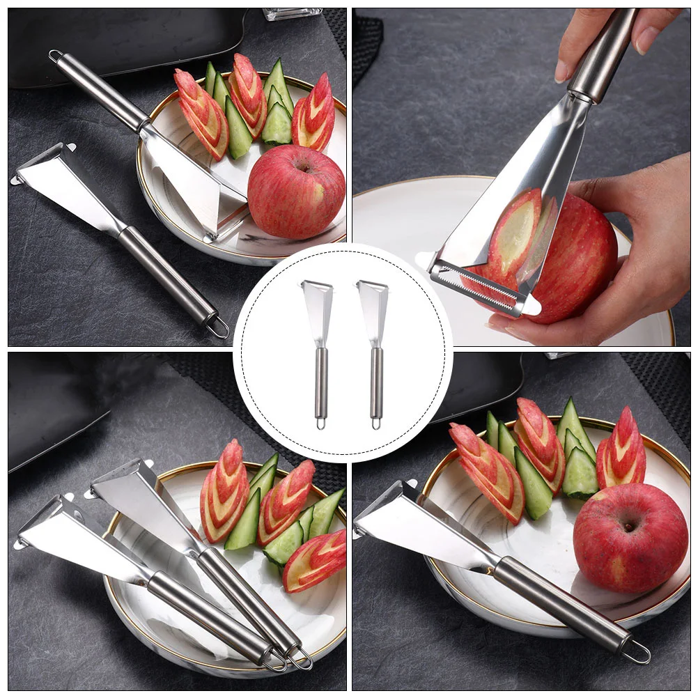 

2Pcs Premium Stainless Steel Carving Knives Lightweight Kitchen Supply Easy to Use Housewarming Gift Home Carving Knives