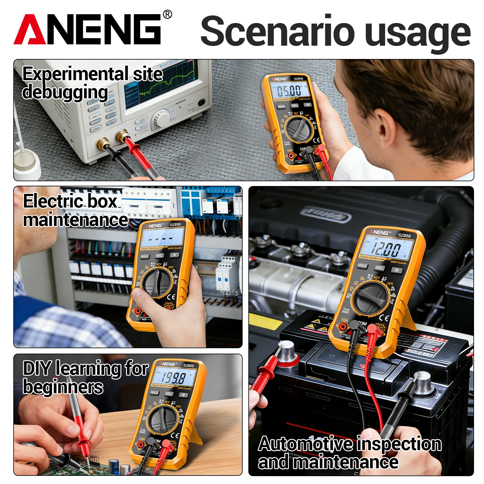 Мультиметр ANENG SZ856 с ЖК-ди – обзор и цена Diy Electronics Gifts