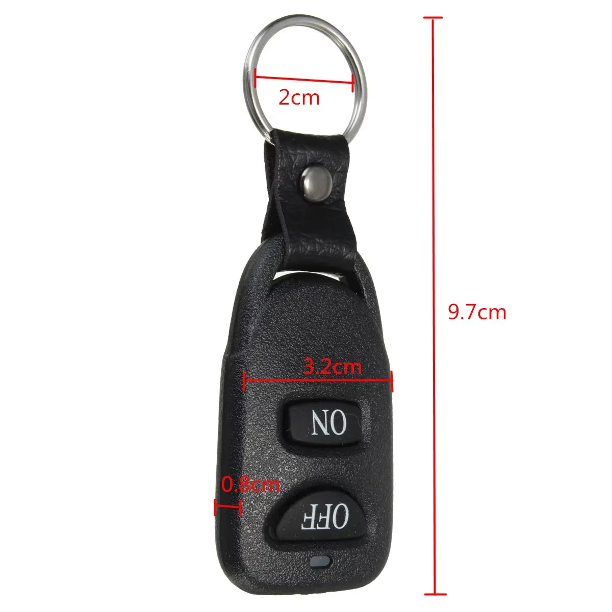 DC 12V 10A 1CH Wireless RF Remote Control Switch Transmitter Receiver Relay 2 Buttons Waterproof Remote 433MHZ