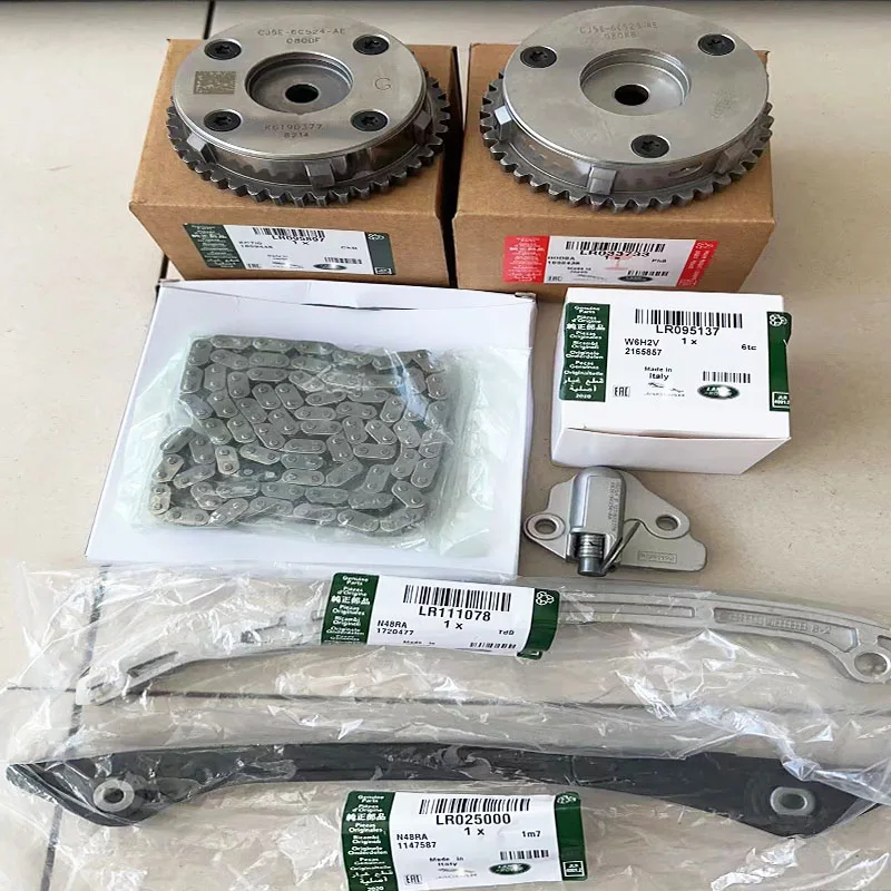 Timing kit sprocket chain baffle tensioner LR095137 LR025000 LR111078 LR025263 LR033733 FOR Freelander 2 Aurora 2.0t discovery