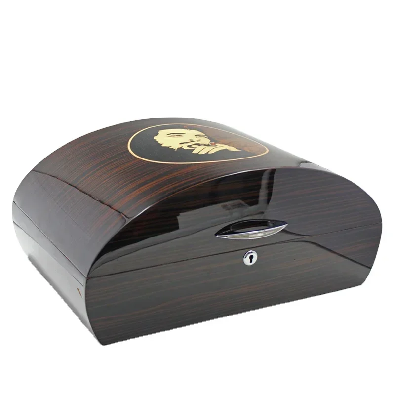 المبيعات الساخنة الاستفسار العالي سعر خاص سعة كبيرة سطح المكتب السيجار خشب الأرز صناديق Humidor #5