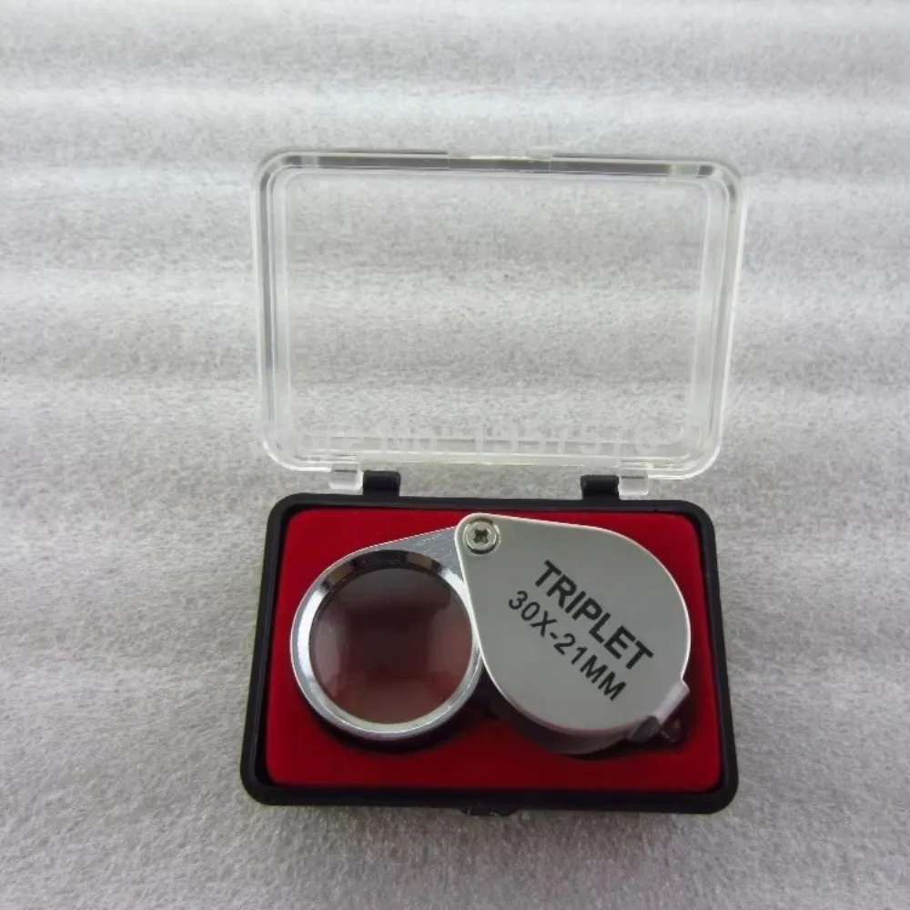 

3pcs/lot 10X,20X,30X Gemstone Diamond Gold Silver Jade Testing Magnifier, Jewelery Eye Loupe, Pocket Loupe Magnifier