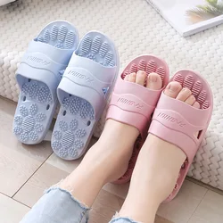 Home Slippers Foot Massage Women Summer Sandals House Bathroom Slipper Non-slip Soft Sole Men Indoor Hotel Couples Shoes