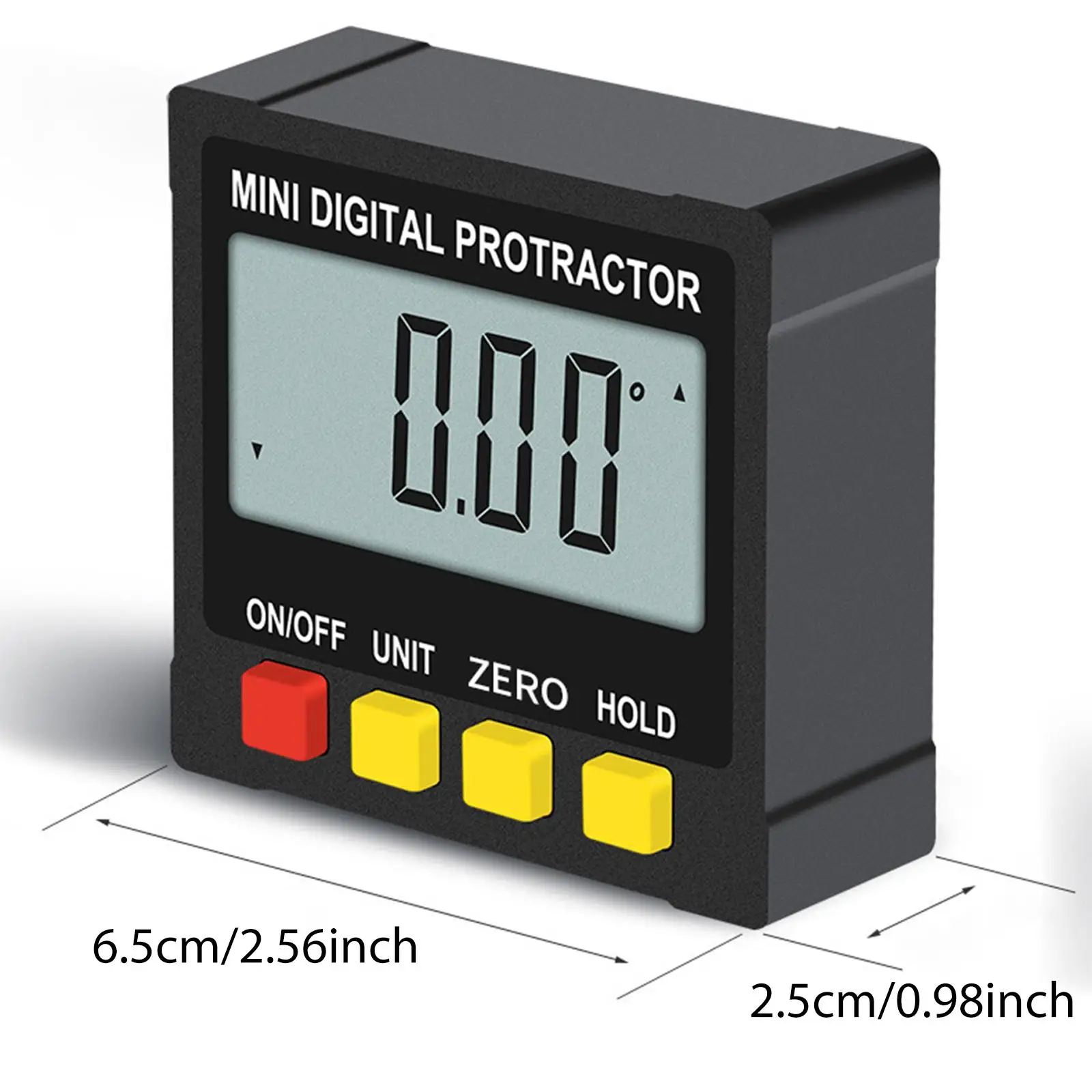 Magnetyczny inklinometr cyfrowy do pomiar kątów z dokładnością 0,05 °   Konwersja jednostek rozdzielczości