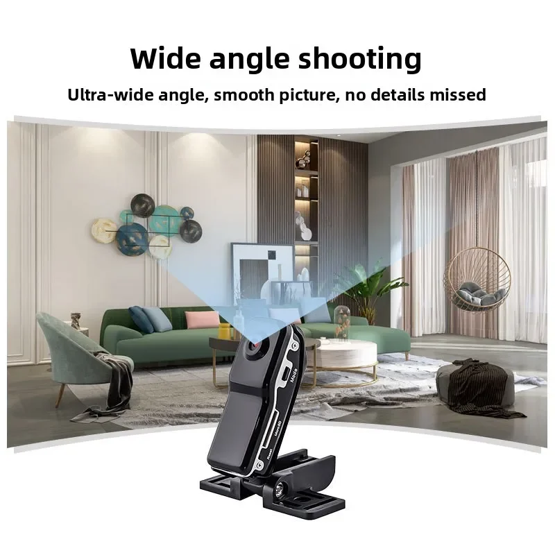 كاميرا DV صغيرة محمولة عالية الدقة، كاميرا فيديو يمكن حملها على الجسم، مسجل فيديو، كاميرا أمان مربية، كاميرا ويب رياضية DVR لأمن المكاتب المنزلية #5