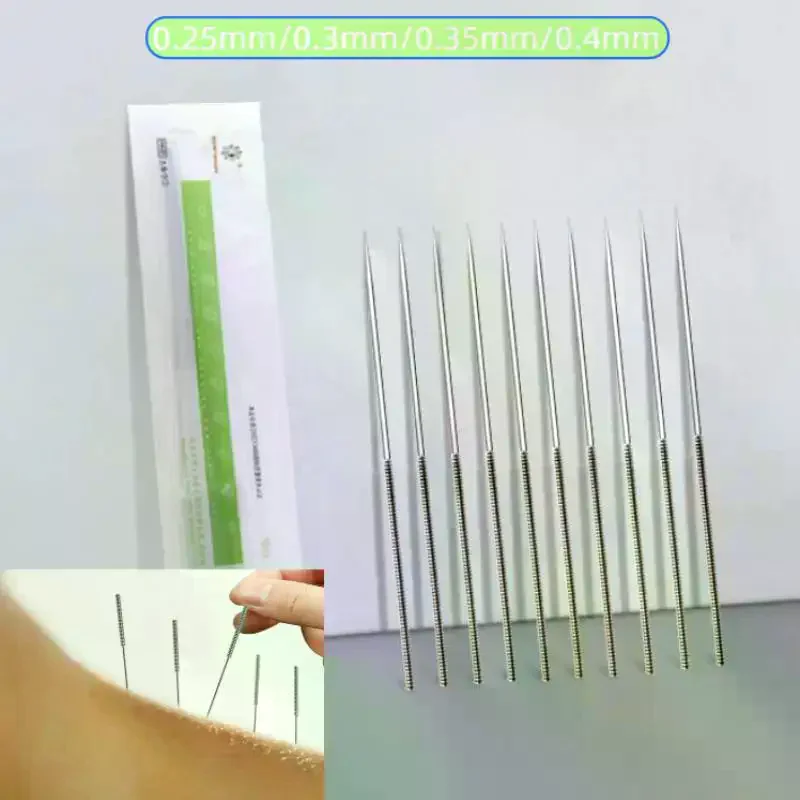 90/100/125pcs Disposable Acupuncture Needles 0.25mm-0.4mm Sterile Stainless Steel Acupuncture Therapy