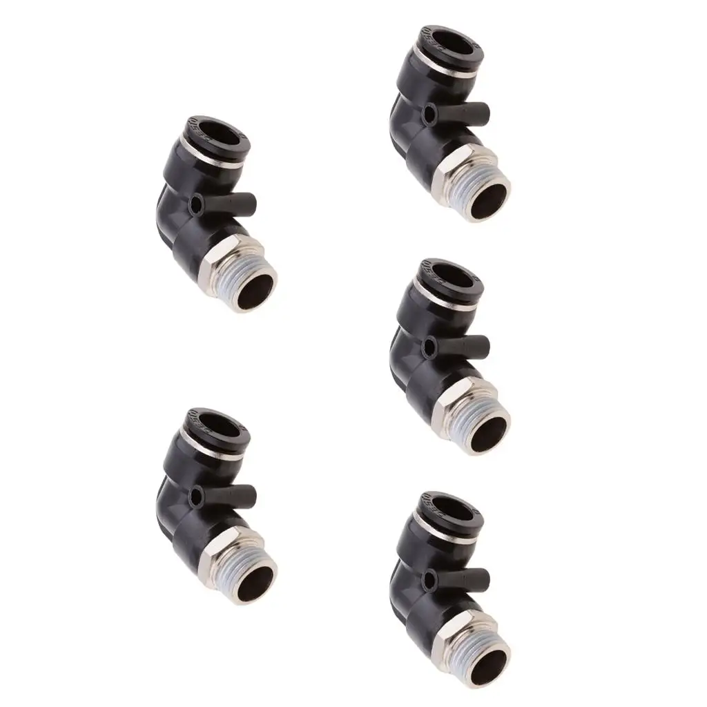 

5-резьбовой коленчатый разъем, колено 90 градусов, быстрая установка, автоаксессуар