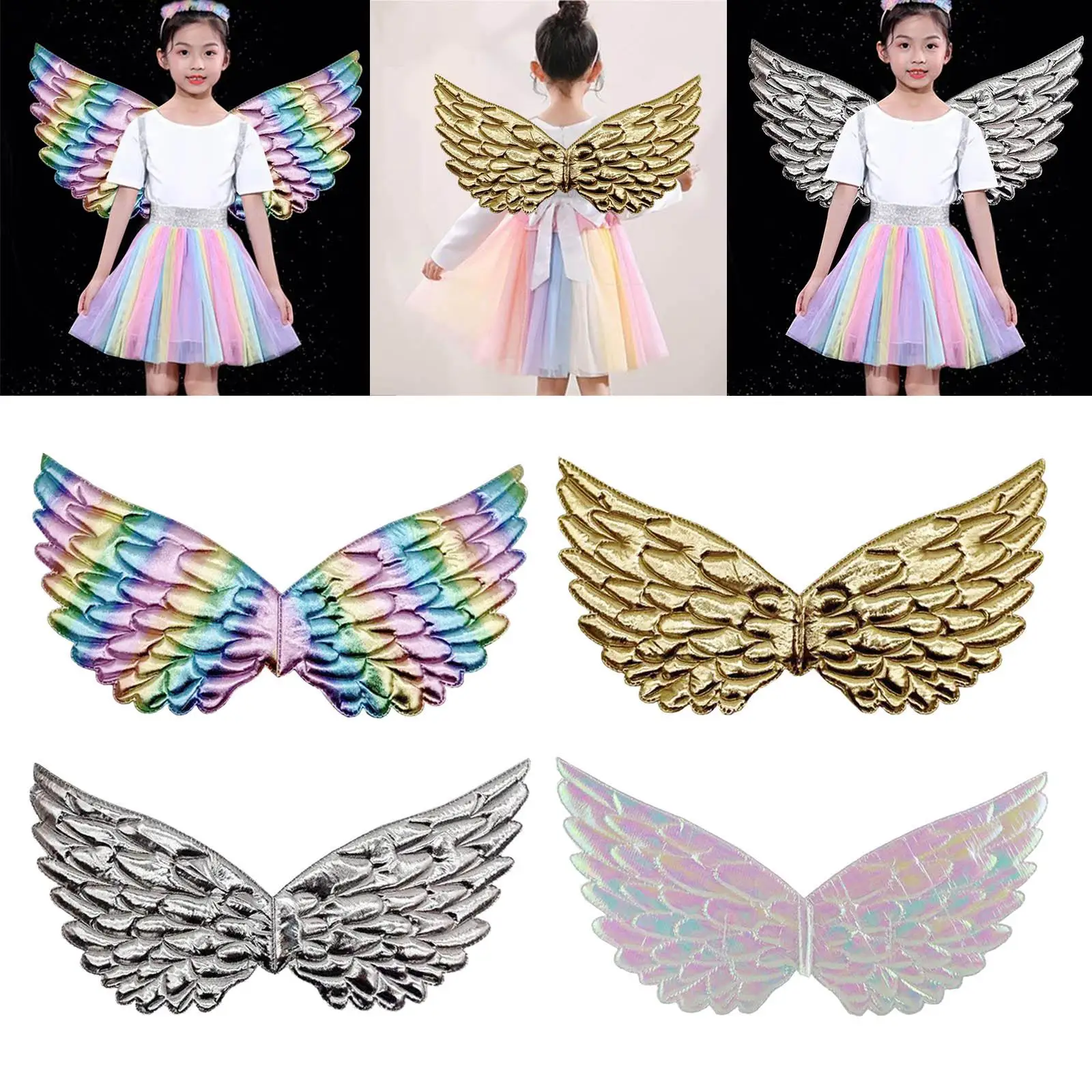 Angel Wing with Elastic Bands Costume Wing for Stage Performance Decoration