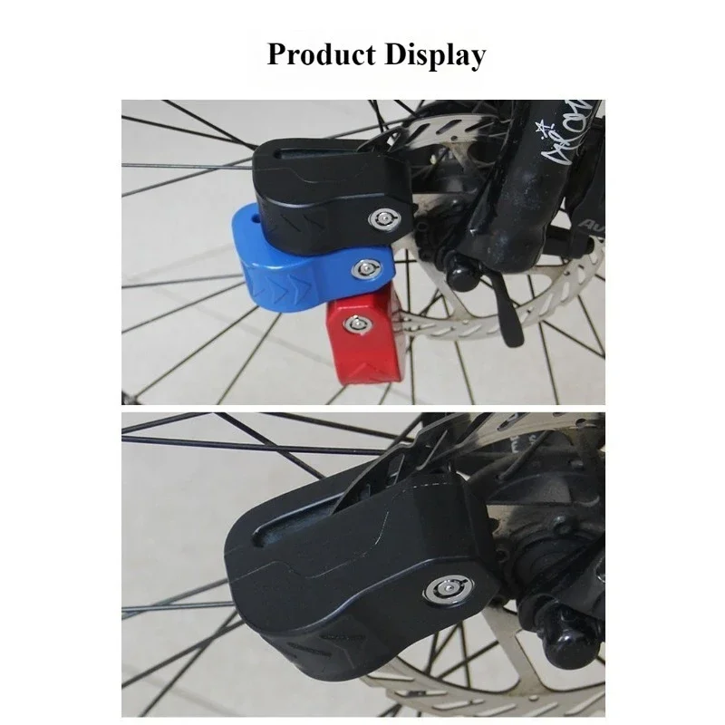 Bicycle Lock Security Alarm Disc Brake Lock Motorcycle Lock Electric Vehicle Brake Pad Alarm Lock Vehicle Anti-theft Lock 3