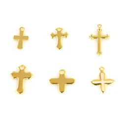 20pcs Cross Stainless Steel Charms Mixed Pendant Diy Pendant Neacklace Bracelet Accessaries Wholesale Available