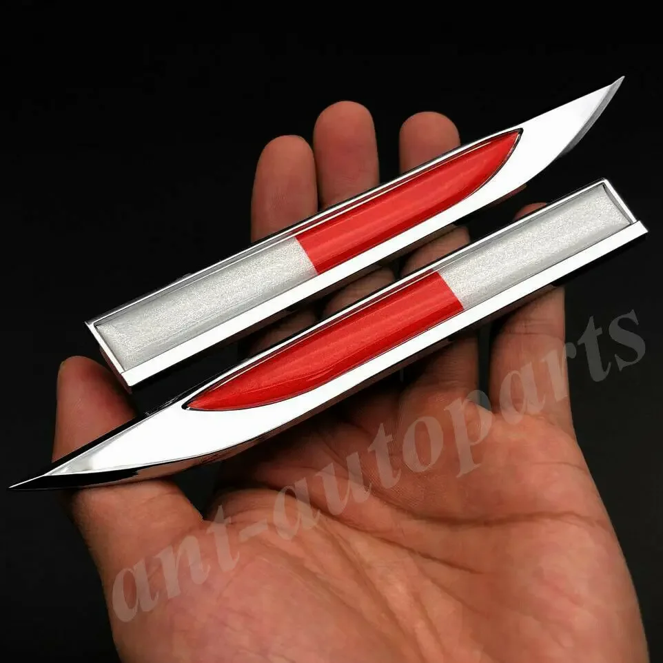 Metal Indonesia Flag Car Fender Auto Emblem Side Badge Decals Sticker