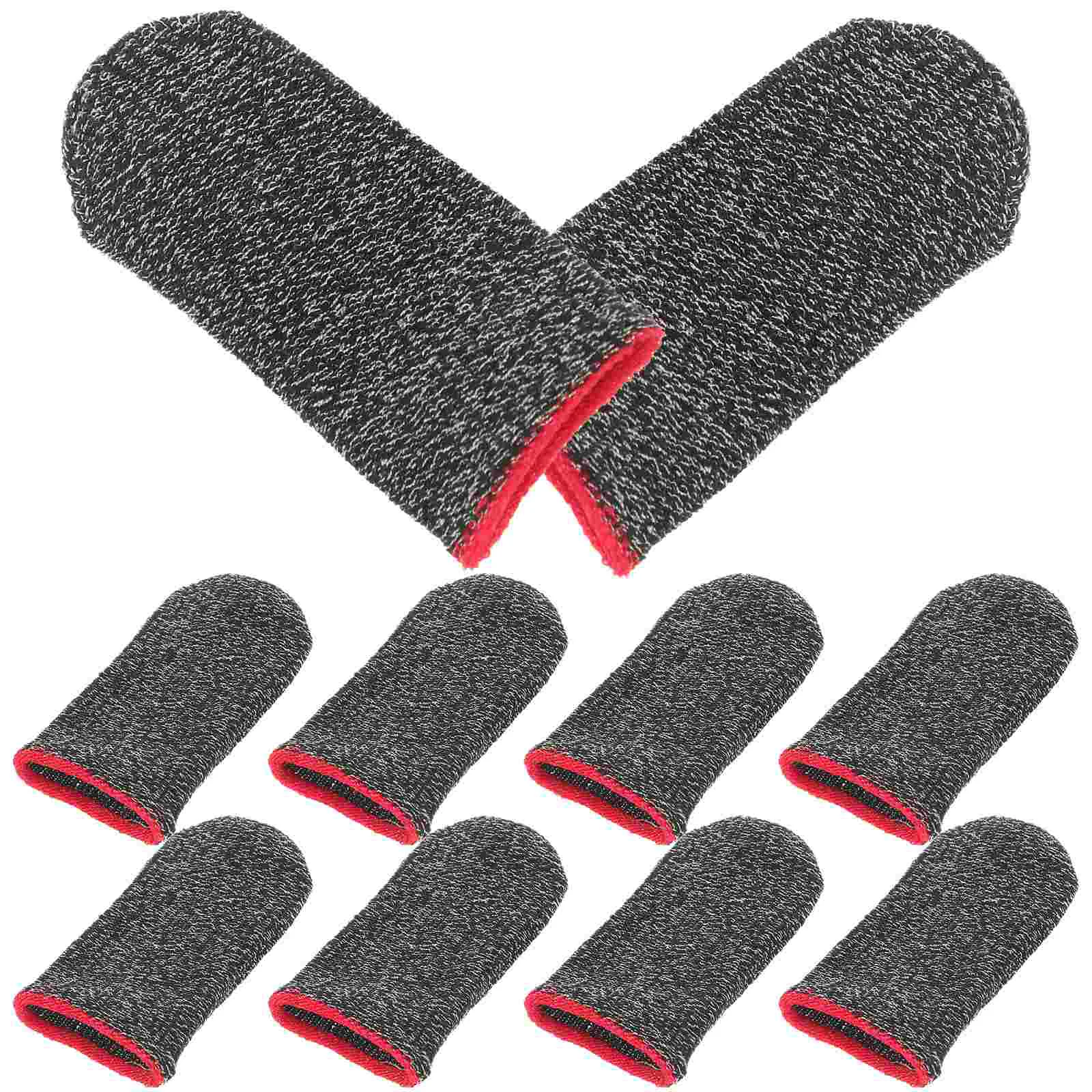 10 Pcs Mobile Game Finger Cot Gaming Sleeve Touchscreen Gloves Cover Thumb Grips Protector Sleeves for