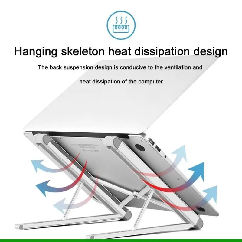 Support refroidissement réglable en aluminium pour tablette ordinateur portable, U55C