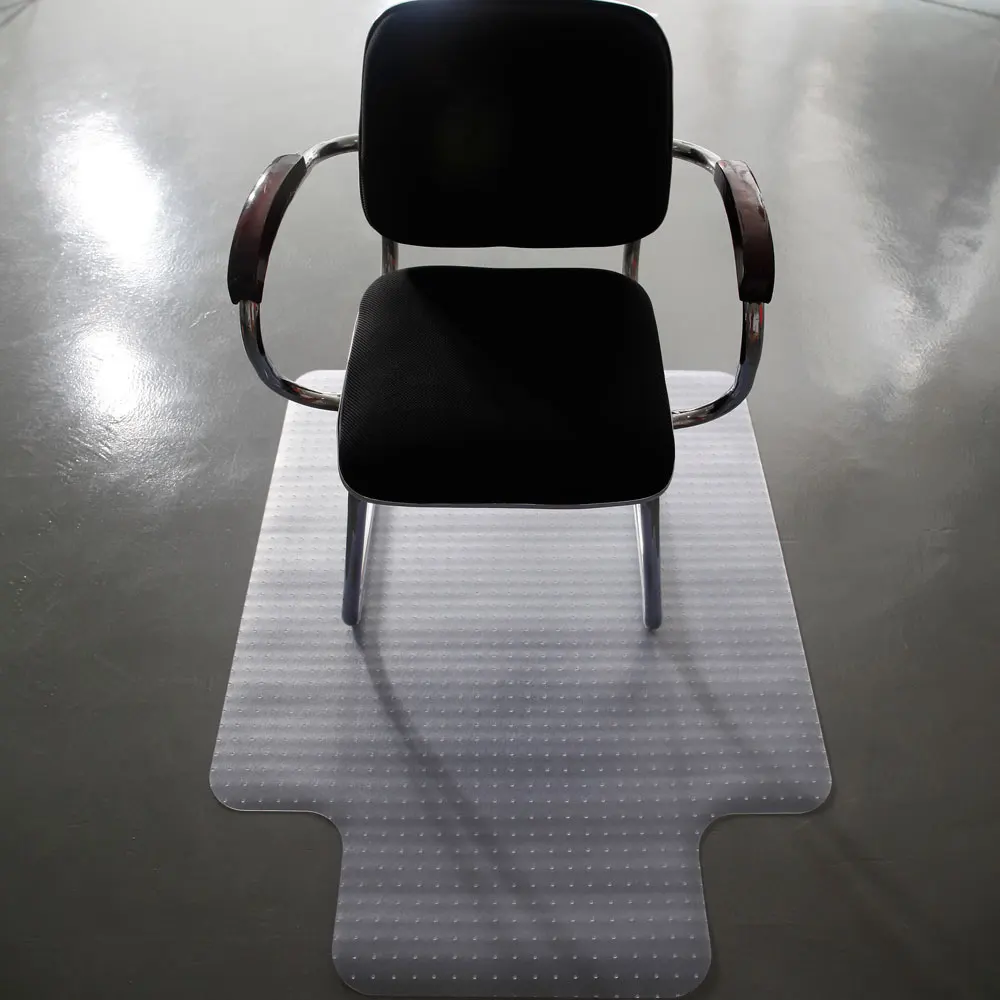 

90 x 120 x 0.22cm PVC Home-use Protective Mat Chair Pad with Nail for Floor Chair Transparent