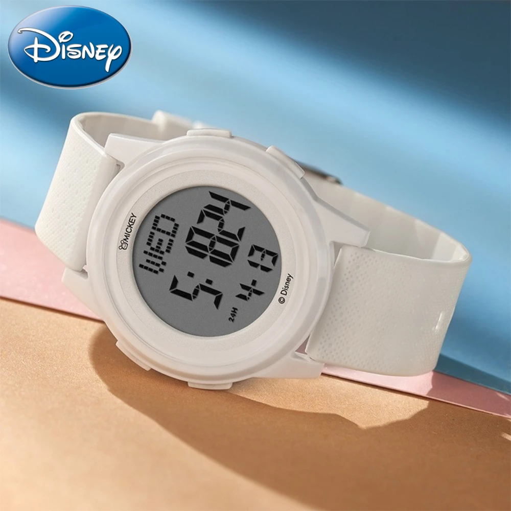 Disney Digital Watch Large Dial Luminous Waterproof Children\'s Student Test Special Electronic Men\'s Clock Relogio