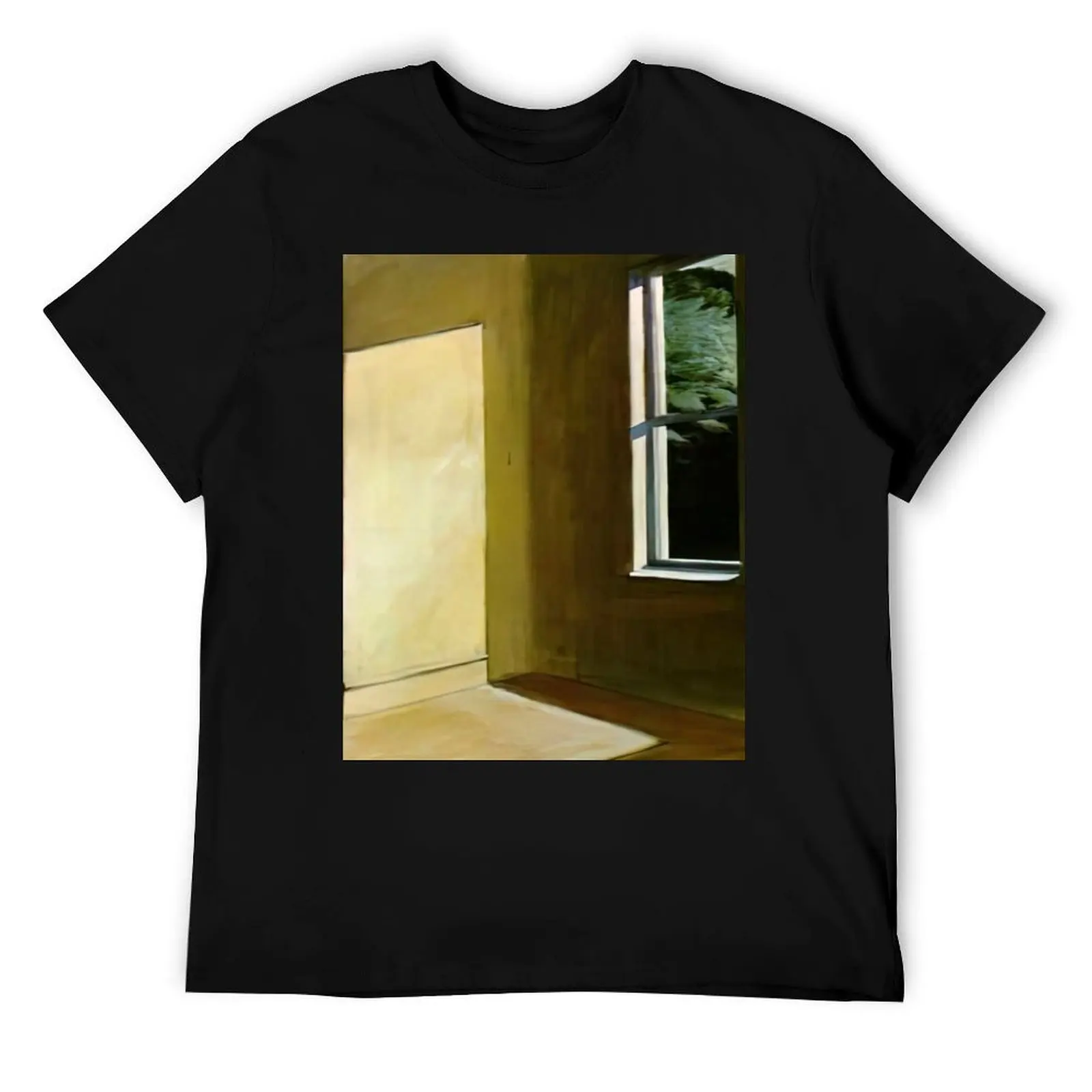 

Sun in an Empty Room by Edward Hopper T-Shirt cotton t shirt man anime t shirts oversize T-Shirt