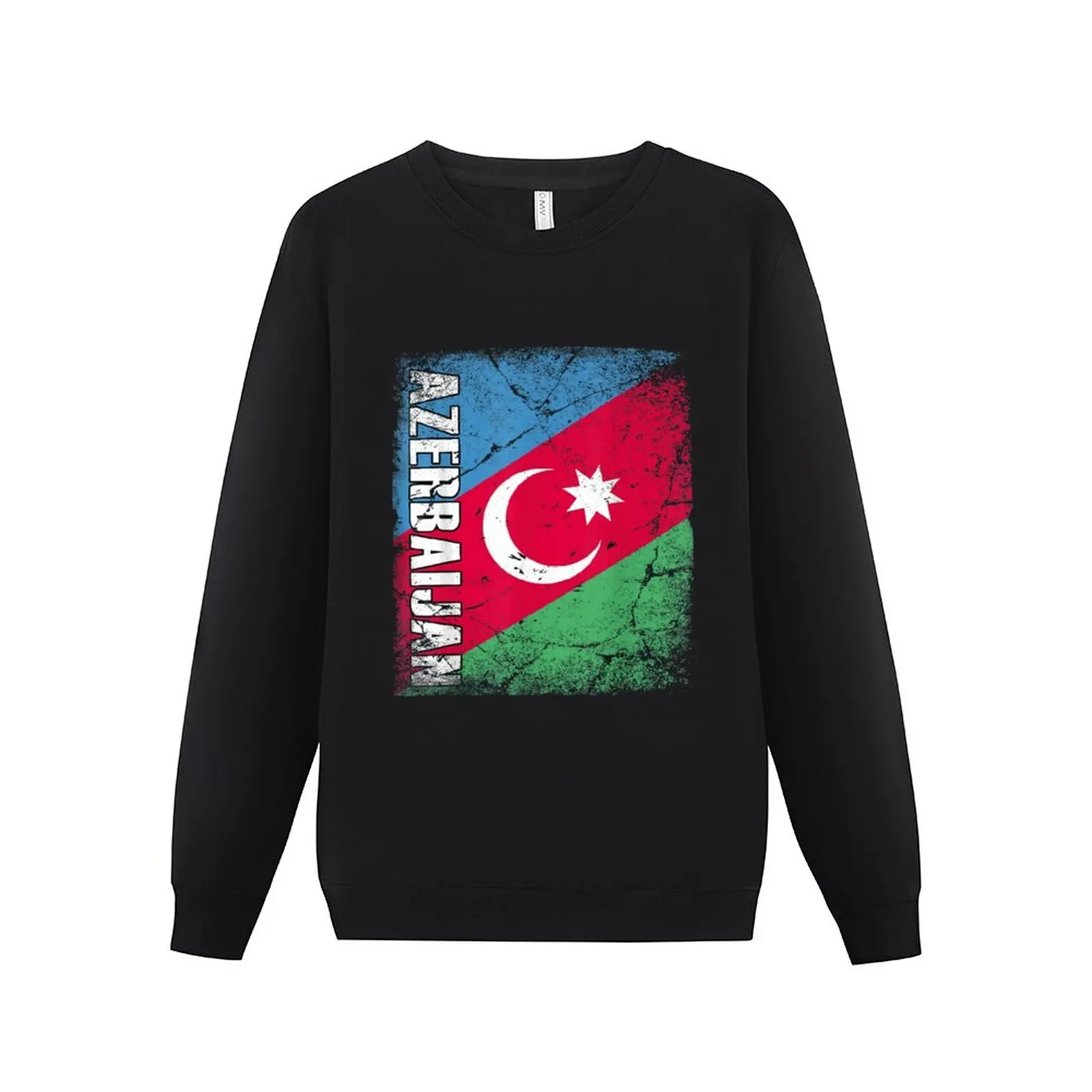 Men Women Hoodies Azerbaijan Flag Azerbaijani Emblem Emblem Hoodie Pullover Sweatshirts O-Neck Hip Hop Style Cotton Unisex