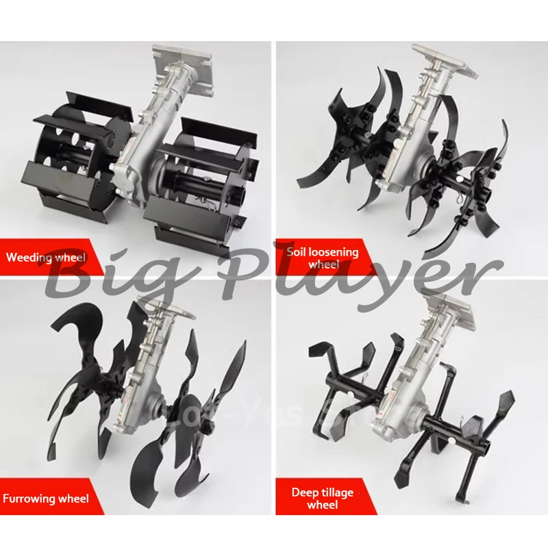 Lawn Mower Ripper Wheel Brush Cutter Cultivator Weeding Wheel Ditching