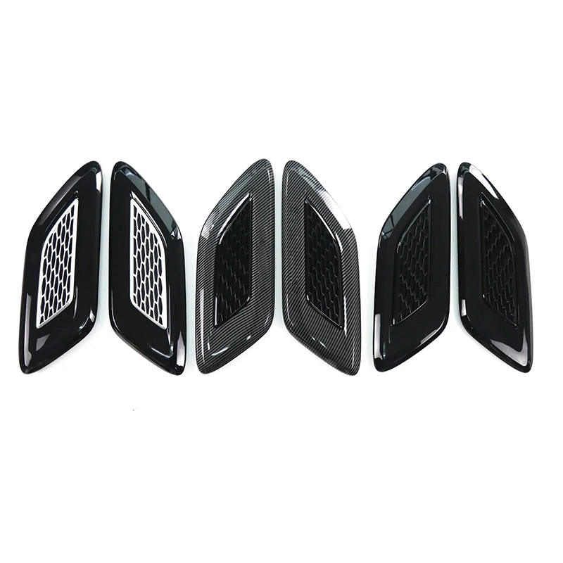 ROVCE 2 PCS Car Hood Air Vent Outlet Wing Cover Side Vent Grille Outlet Board For Land Rover Range Rover Sport 2014-2017 L494