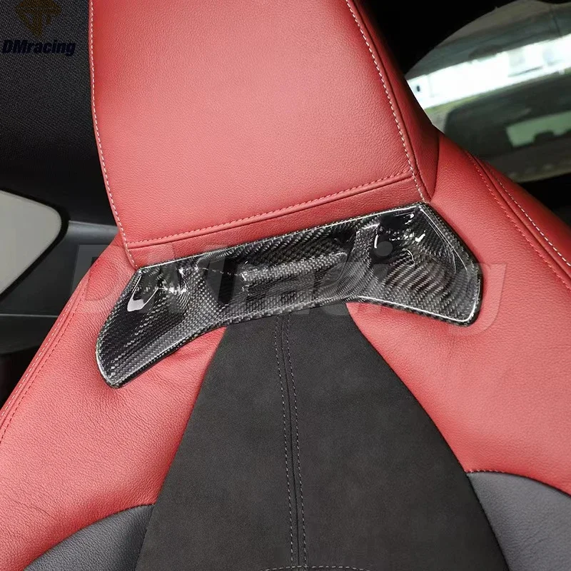 2019-2020 Toyota GR SUPRA A90 Pre Impregnated Dry Carbon Fiber Interior Seat Decoration Cover