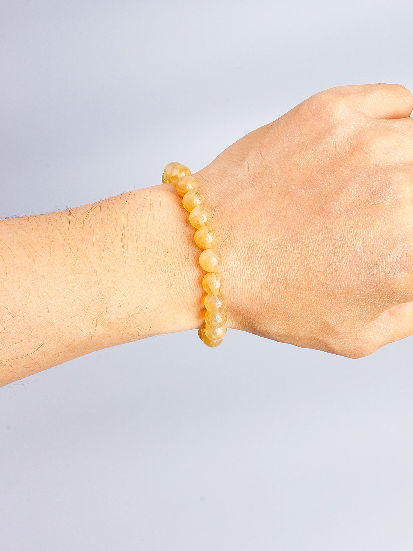 Natural Yellow Citrine Stone B - Gemstone Bracelet Healing 评论和价格