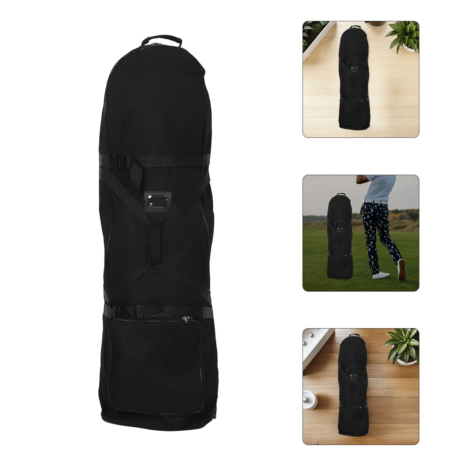 

Golf Travel Bag Waterproof Oxford Cloth Protector Airline Approved Club Pouch with Wheels Rain Cover for Airplane Flights