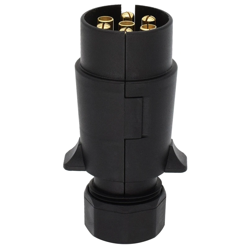 7 Pin European Trailer Socket+Plug Tow Bar Connector Adapter For Car RV Truck Boat Caravans Transfer Signal Adapter 12V