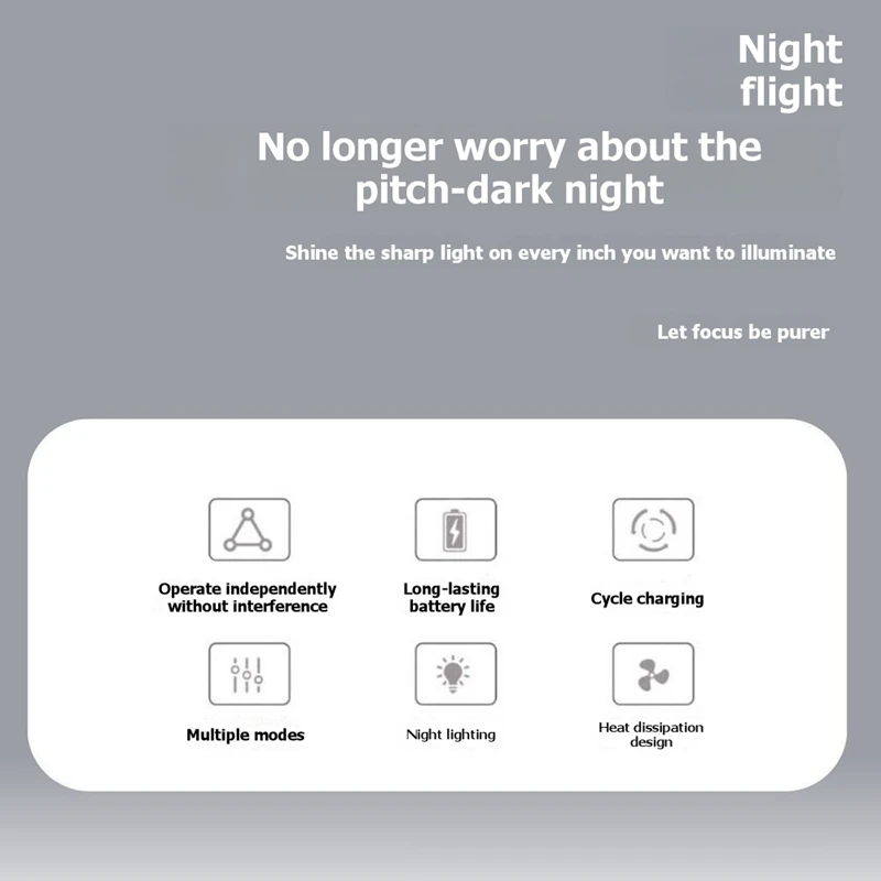 DT98 Drone Search Light Outdoor Flight Night Navigation Finding Objects Exploration Long Battery Life 1500mAh