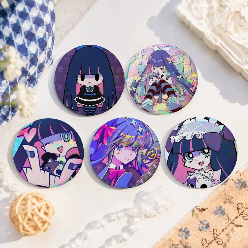 A-Characters Anarchy Stocking   Anime Creative Tinplate Soft Button Pins Animal Icon Brooch Lapel Backpack Badge Accessories Pin