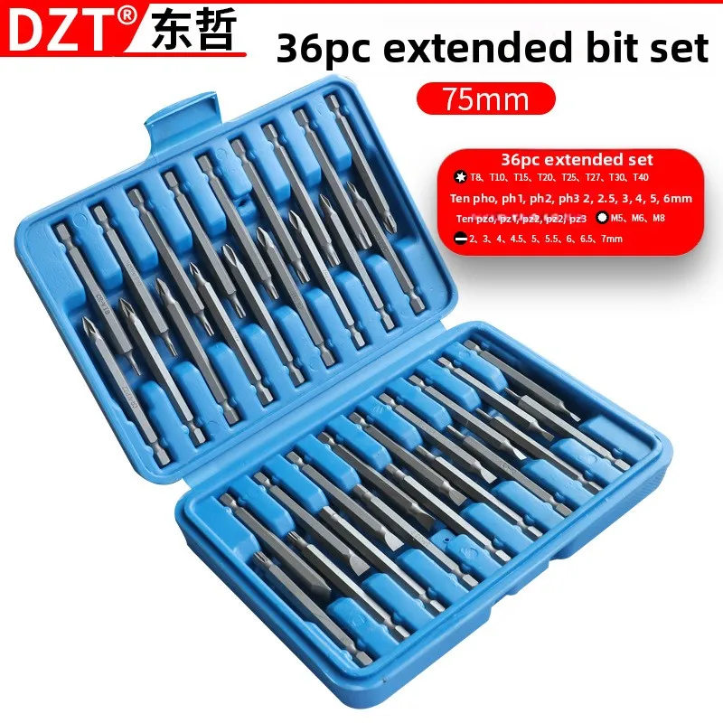 Phillips Extended Screwdriver Bit Set - 50PC Adapter Extension Rod Electric Drill Tools