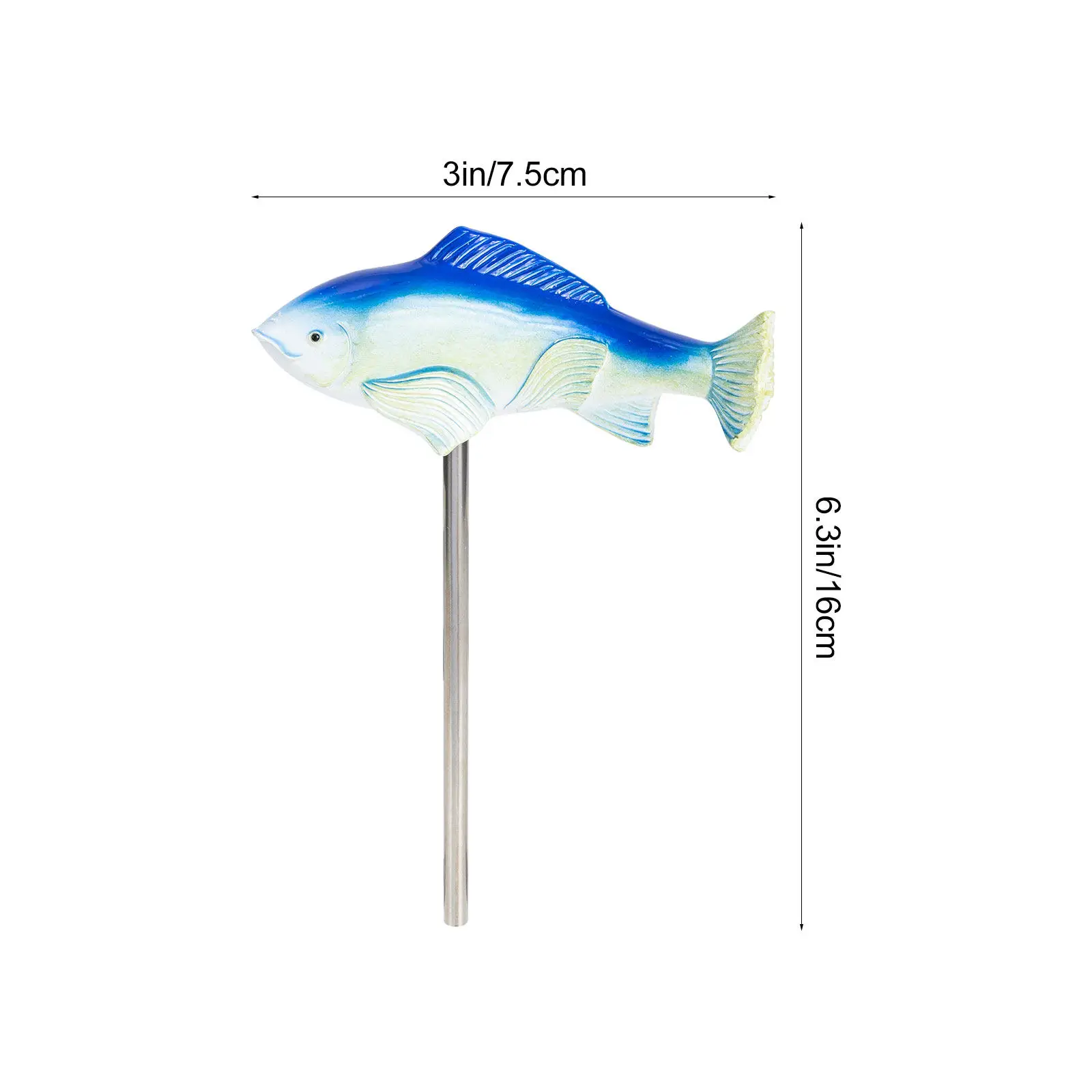 Garden Fish Resin Craft Decorative Resin Fish Statue Adornment Outdoor Yard Landscape Ornament for Bonsai Lawn Decor