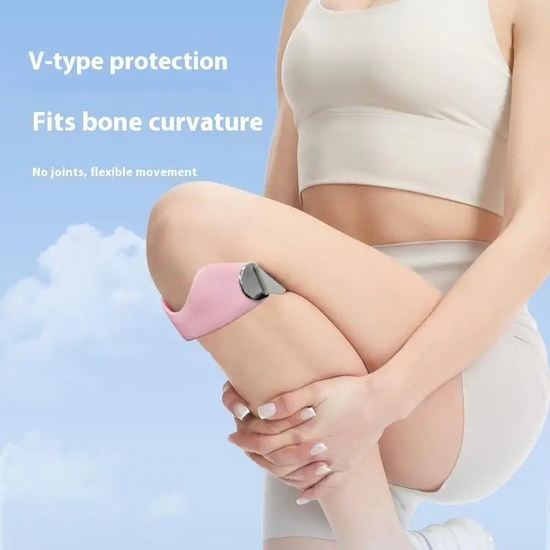 1 pz cinturini per ginocchio tendine rotuleo in silicone regolabili supporto per ginocchio protezione fissa cinturino per ginocchio rotuleo altamente elastico flessibile