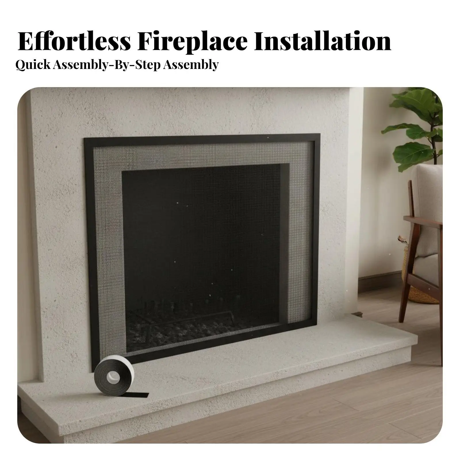 Infant Proofing Fireplace Guard Strong Fireplace Net Scratch Resistant for Parents, Unused Fireplaces