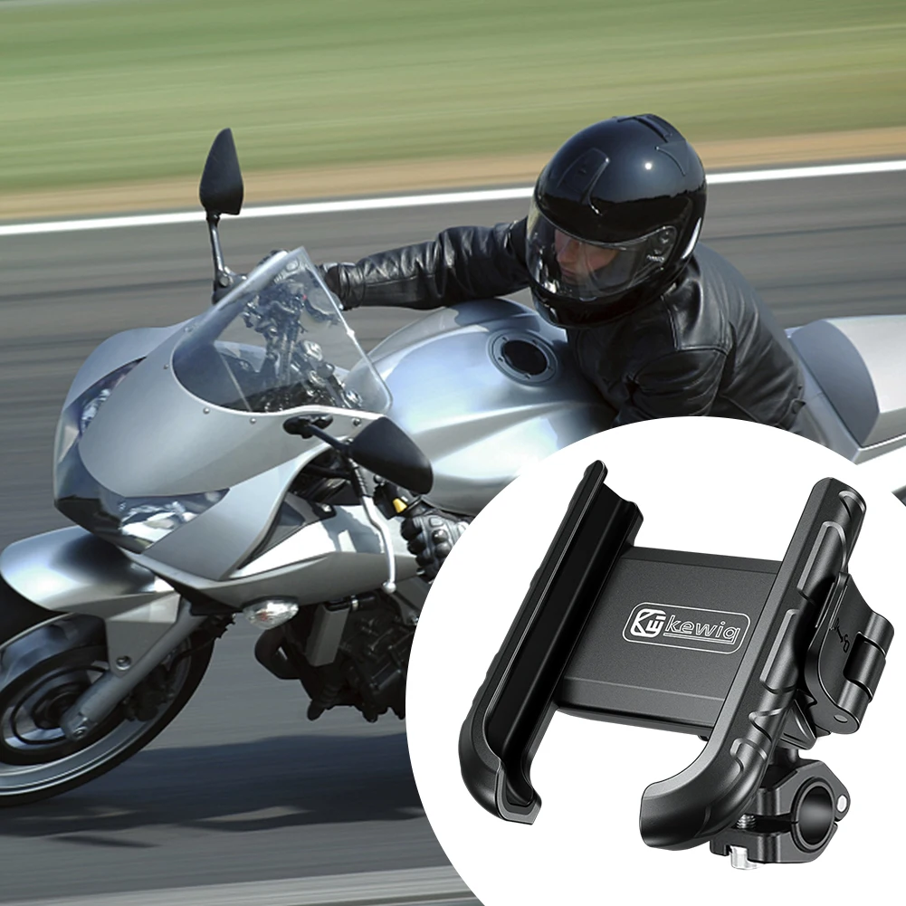Motorcycle Phone Mount Quick Release Motorcycle Cellphone Holder Navigation Bracket for Motorcycle Bicycle Scooter