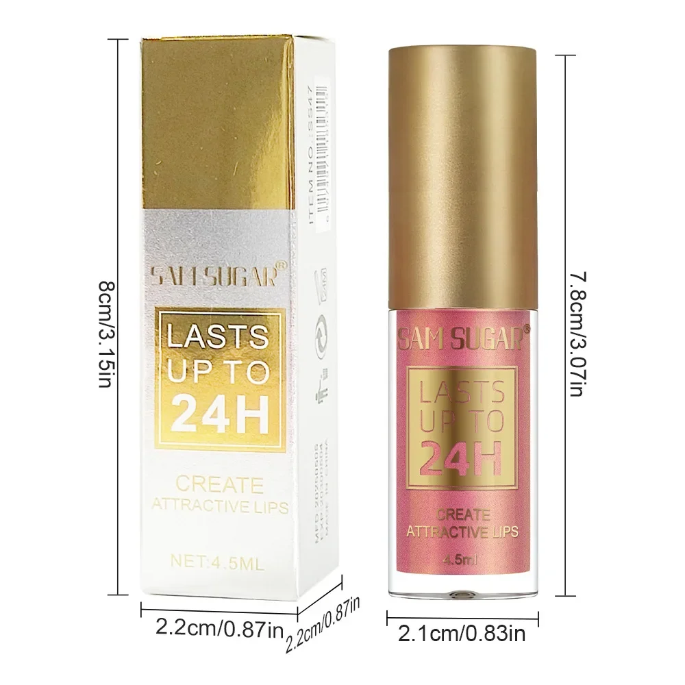 6-kleuren glitter metallic lip glazuur glanzende langdurige lipgloss waterdichte vloeibare lippenstift make-up lipolie lip tint geschenken